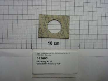 Gasket,square,45x60x3mm,1-hole,coal container,A125