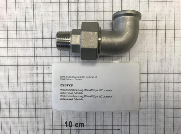 Elbow union,98V4A15,I/O,1/2",conical sealing,A4,stainless steel