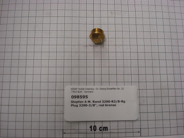 Plug,3290,DN10,3/8",red brass