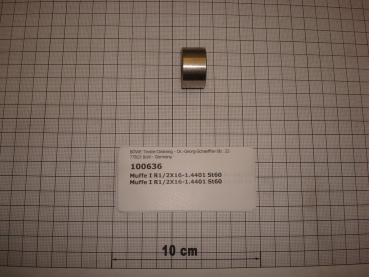 Bushing DIN2950,1/2"x16mm,stainless steel 1.4401