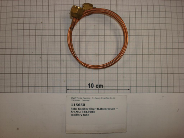 Capillary tube,3x1000mm,copper,for upper and lower pressure,refrigeration unit,P12-18