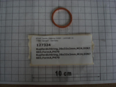 Copper sealing ring,26x32x2mm,M24,DIN7603/A,P470