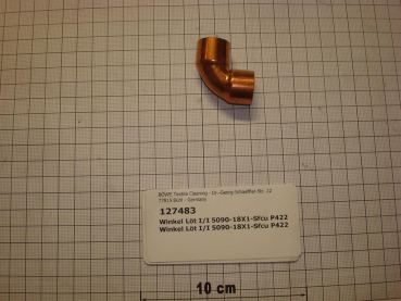 Soldering angle,I/I,18mm,copper