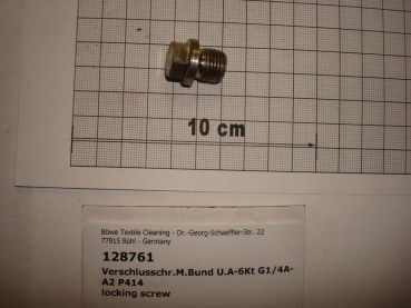 Screw plug,DIN910,1/4",A2 stainless steel