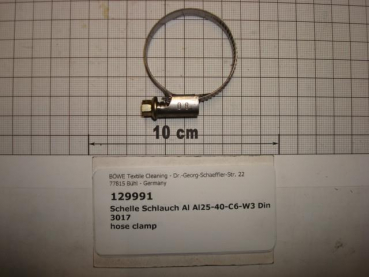 Schlauchschelle,DIN3017,25-40mm,1",verzinkt