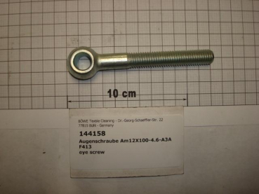 Eye screw DIN444,AM12x100mm,4.6,galvanized,F413