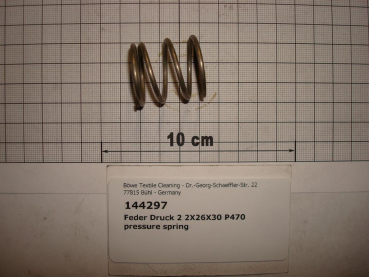 Pressure spring,2,2x26x30mm,stainless steel,P445,P470,SI70,P564,P5100,K50