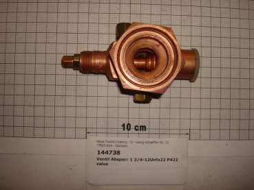 Locking valve,1 3/4",12UNFx22,cooling