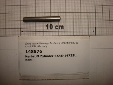 Grooved cylindrical pin DIN1473,6x45mm,galvanized