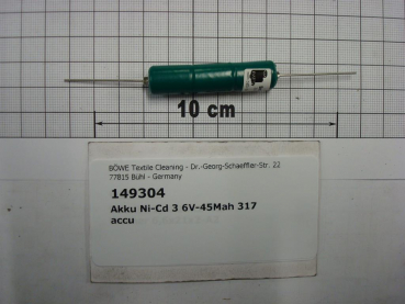 Battery / Accu NI-CD 3,6V-60MAh for Zollner and EA56 board