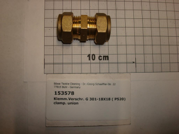 Compression fitting,straight,301-18x18
