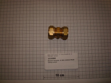 Compression fitting,straight,301-22x22