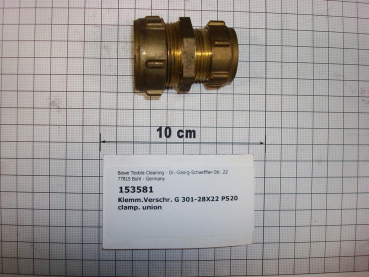 Compression fitting,straight,301-28x22