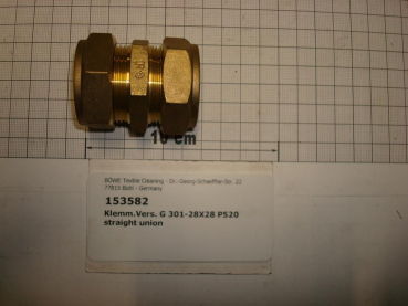 Compression fitting,straight,301-28x28