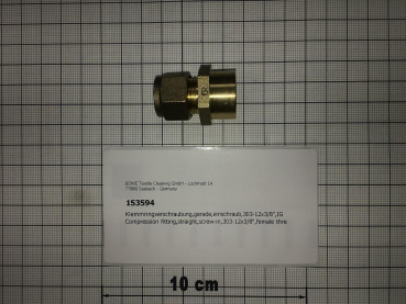 Compression fitting,straight,screw-in,303-12x3/8",female thread
