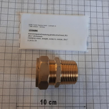 Compression fitting,straight,screw-in,302-28x1",male thread,conical
