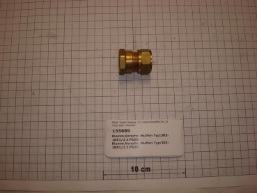 Compression fitting,straight with sleeve connection,303-18x1/2",female thread