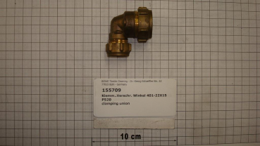 Compression fitting,elbow,401-22x15
