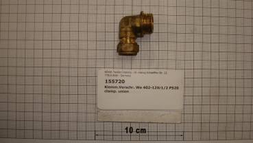 Compression fitting,elbow,screw-in,402-12x1/2",male thread