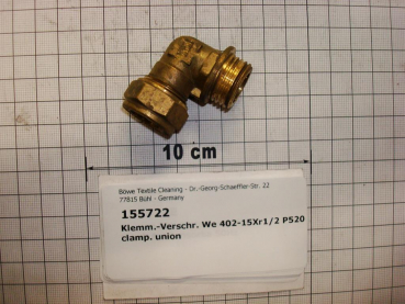 Compression fitting,elbow,screw-in,402-15x1/2",male thread