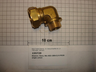 Compression fitting,elbow,screw-in,402-28x3/4",male thread