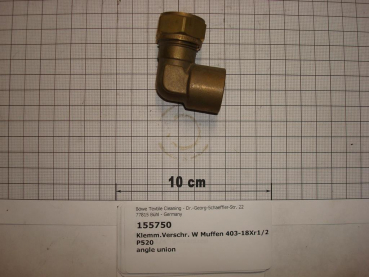 Compression fitting,403-18x1/2",female thread