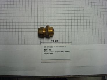 Compression fitting,straight,screw-in,302-18x3/4",male thread