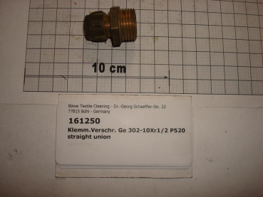 Compression fitting,straight,screw-in,302-10x1/2",male thread