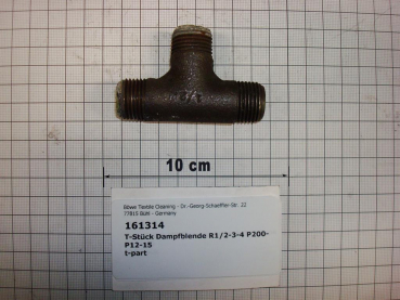 T-piece for steam injection 1/2"-3-4, 