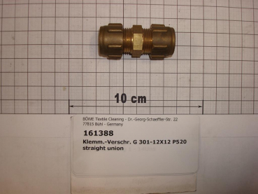 Compression fitting,straight,301-12x12