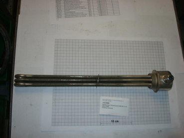 Heating element,4KW,415V,1 1/2",420mm,w/o thermostate