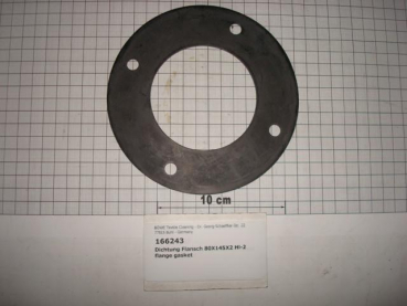 Gasket,round,80x145x2mm,4-holes,Consorba,Polysorba