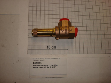 Safety valve 0,3 Bar 1/2"