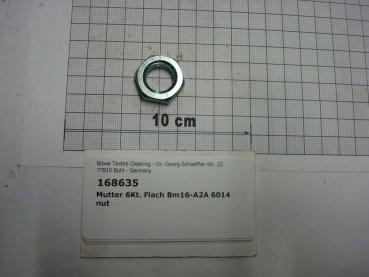 Hexagon nut M16, flat