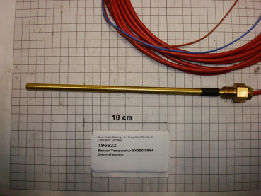 Temperature sensor,PT100,CS3000,250mm,M14x1,5mm,6000mm cable,P470,SI70