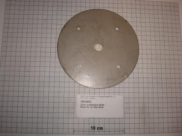 Plate for air flap,round,14x162x3mm,4-holes,SI70
