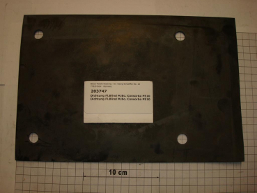 Gasket,square,200x300x4mm,4-holes,Consorba,P5100