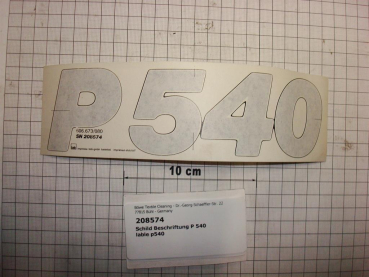 Label "P540"