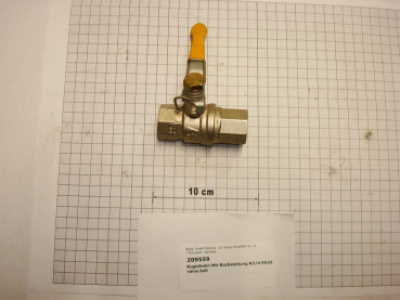 Ball valve,with reset,DN20,3/4",I/I