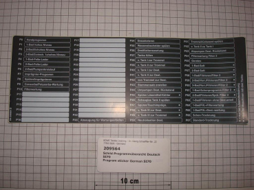 Program sticker German,P564,P5100,SI70