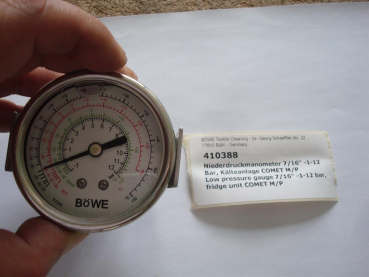 BÖWE,low pressure gauge,cooling,7/16",-1-12 bar,COMET P/M