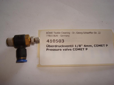 Pressure valve,1/8"x4mm,COMET P