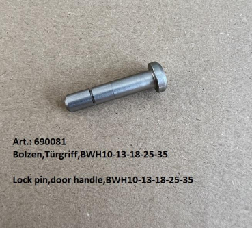 Lock pin,door handle,BÖWE BWH-10-35TP+BWH/BWL-10-60TP2 washing machine