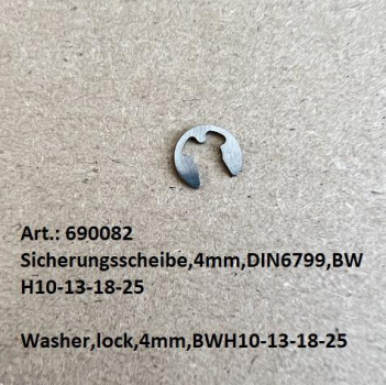 Washer,lock,4mm,DIN6799,BÖWE BWH-10-13-18-25-35TP+BWH-45-60TP2 washing machine