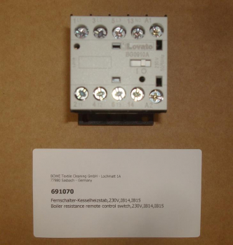 Contactor,boiiler resistance switch,230V,IB14,IB15