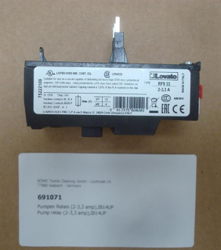 Pump relay (2-3,3 amp),IB14UP