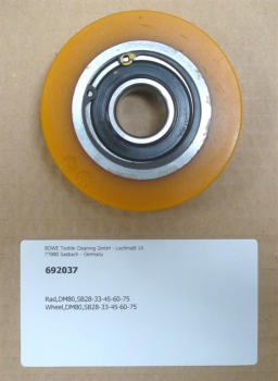 Wheel,DM80,(2 pieces required),BÖWE SB-28-75TP/TP2 dryer