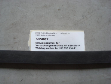 Welding rubber 20x15 mm for HP 630 KW-P