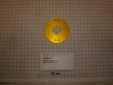 Plate "Not-Aus",SI70