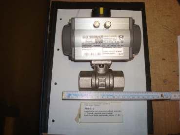 Ball valve,with pneumatic drive,1",NC